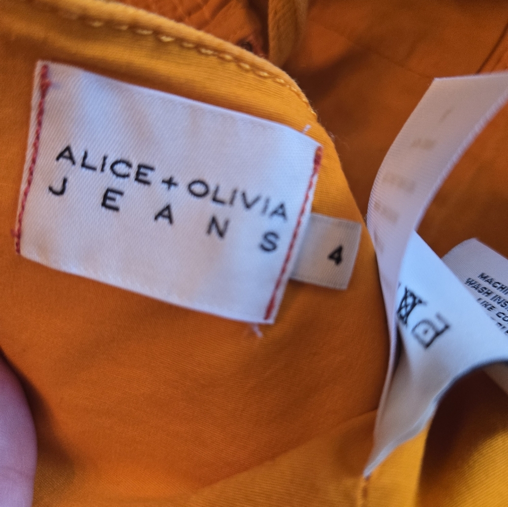 Alice + Olivia Orange Crop Top - Picture 4 of 4